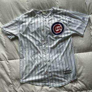 Vintage Chicago Cubs White & Blue Kids Large Baseball Jersey Women’s Small